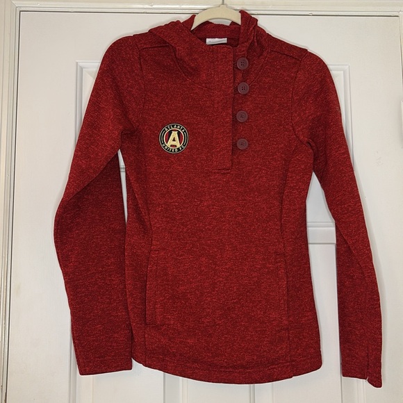 ⛷️Columbia Atlanta United FC Darling Days Hoodie With Button Detail - Size XS - Picture 1 of 11